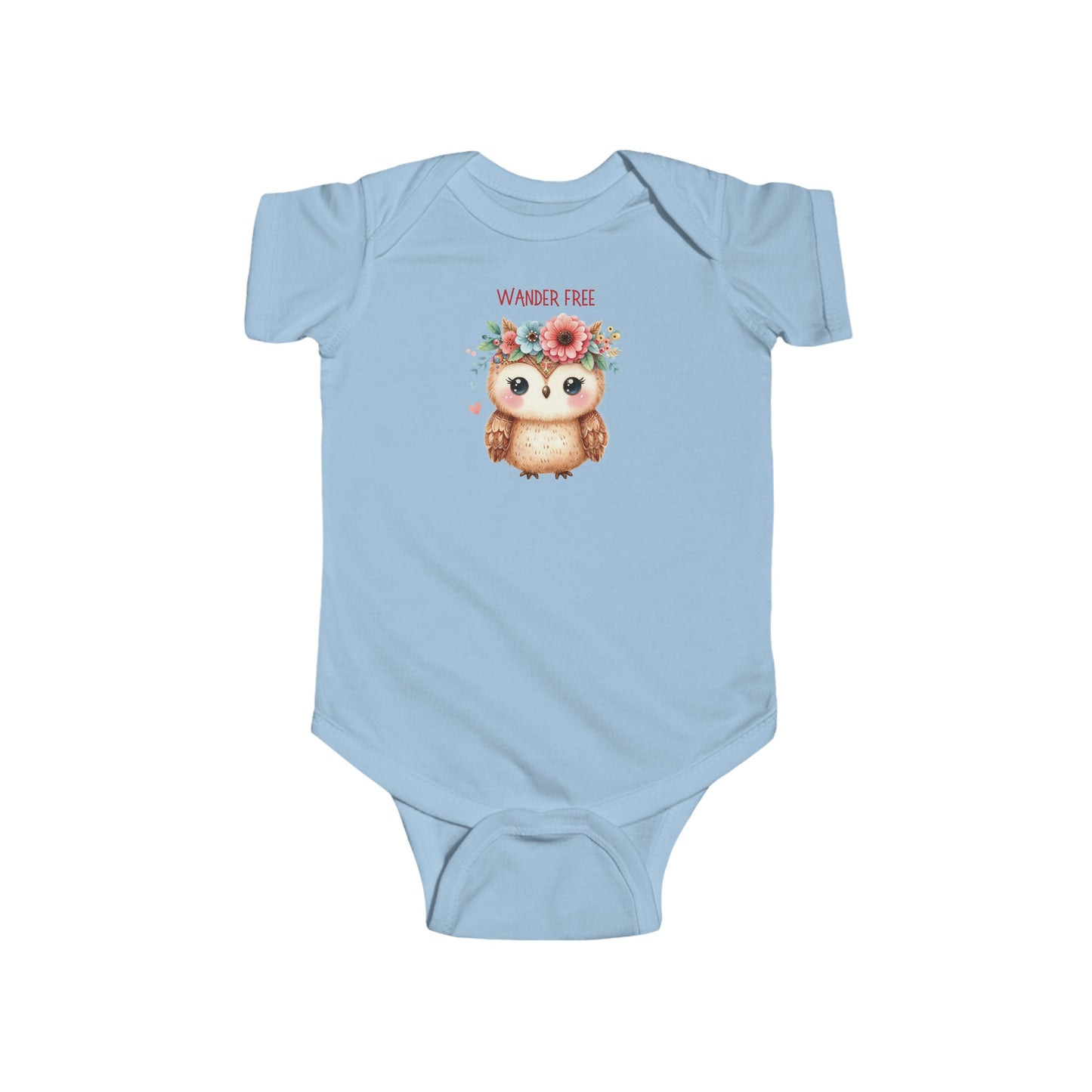 Wander Free | Boho Babies | Owl | Infant Fine Jersey Bodysuit | Onesie