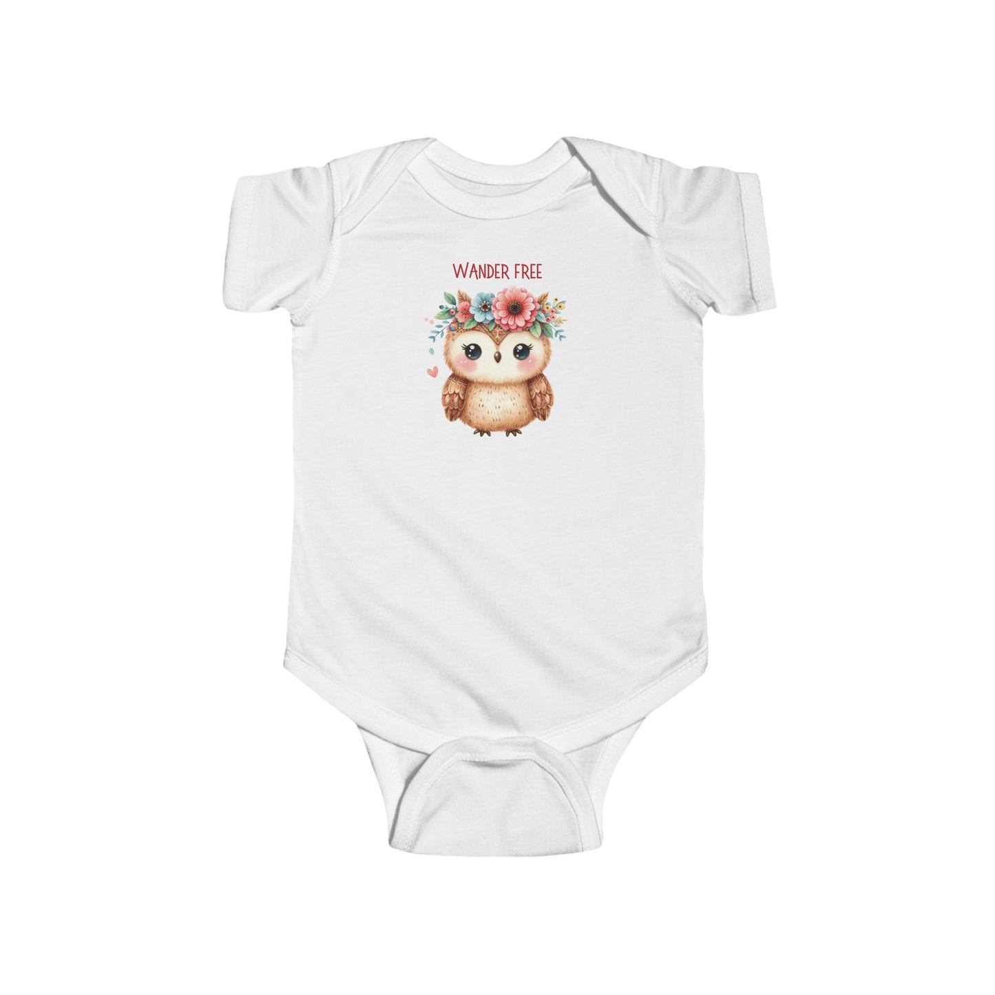 Wander Free | Boho Babies | Owl | Infant Fine Jersey Bodysuit | Onesie