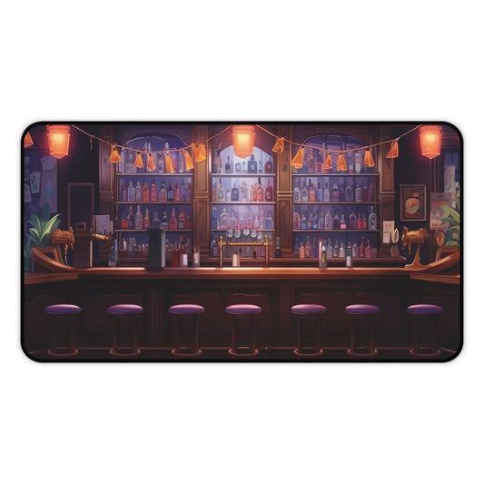 Gaming Mat | Desk Mat | Mouse Pad | Saloon | Tavern | Bar Scene | TCG | MTG