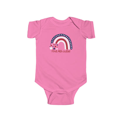 First 4th Cutie | 4th of July | Infant Fine Jersey Bodysuit | Onesie