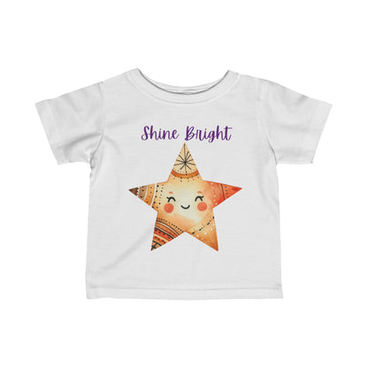 Shine Bright | Star | Boho Babies | Infant Fine Jersey Tee