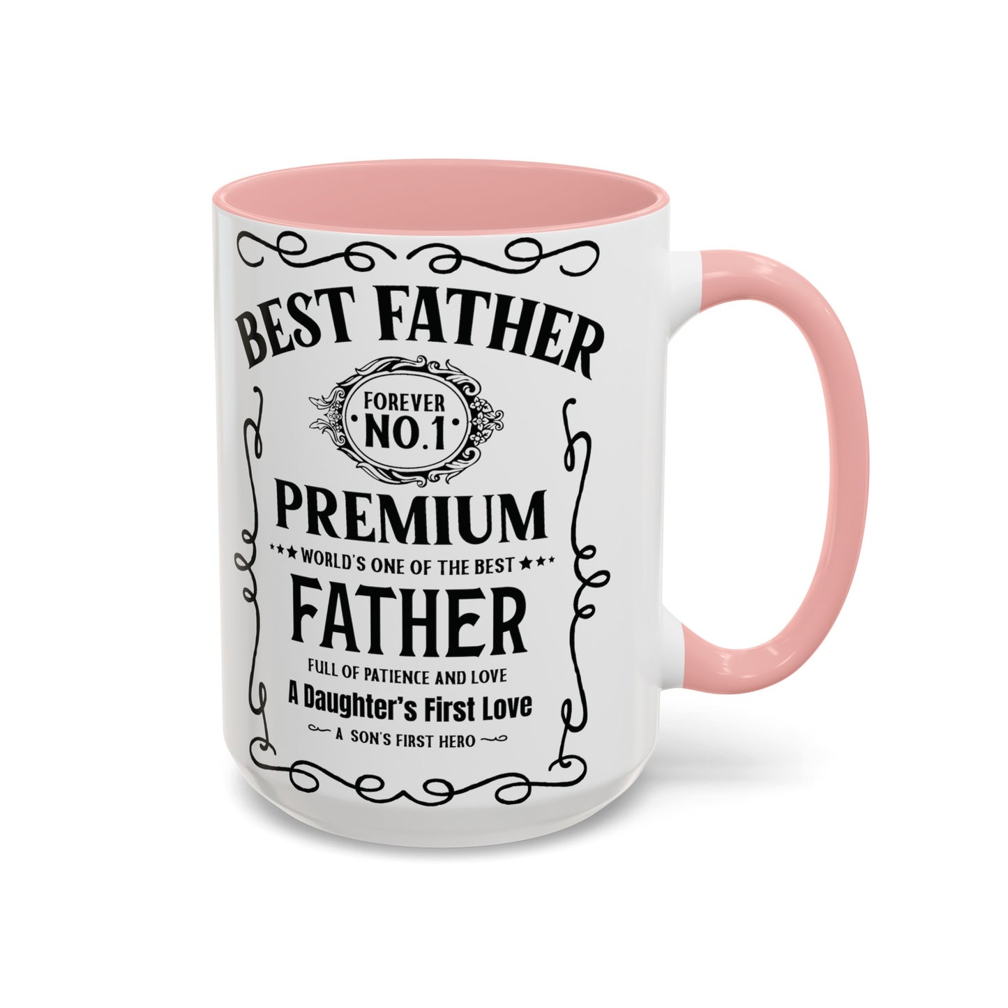 Best Father | Whiskey | Father's Day | Dad | Accent Coffee Mug (15oz)