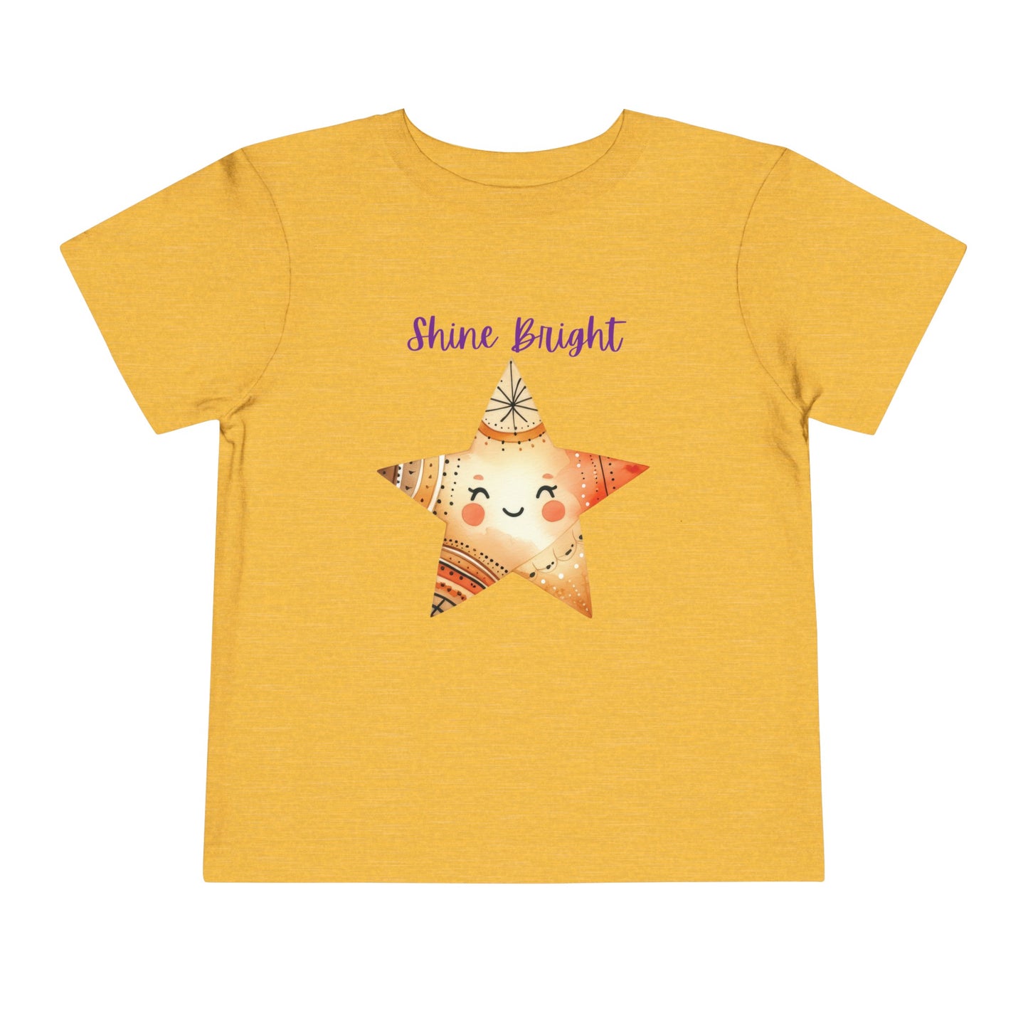 Shine Bright | Star | Boho Babies | Hippie | Toddler Short Sleeve Tee