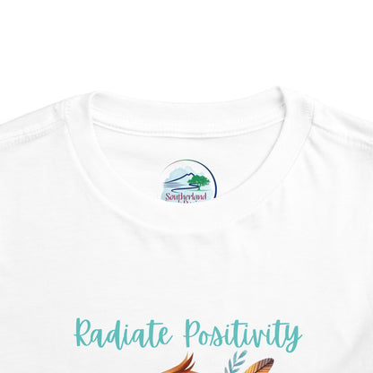 Radiate Positivity | Bird | Boho Babies | Hippie | Toddler Short Sleeve Tee