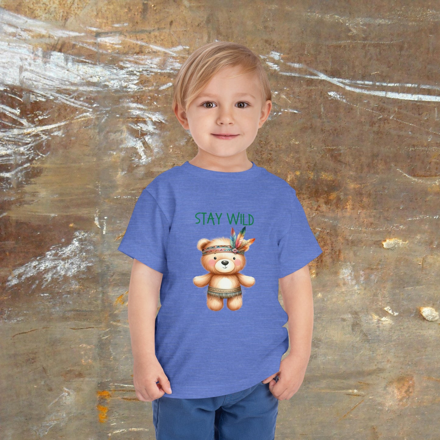 Stay Wild | Bear | Boho Babies | Hippie | Toddler Short Sleeve Tee