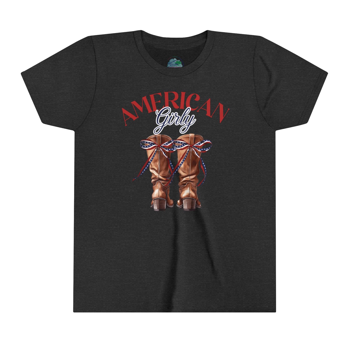 American Girly Boots | July 4th | Coquette | Youth Short Sleeve Tee