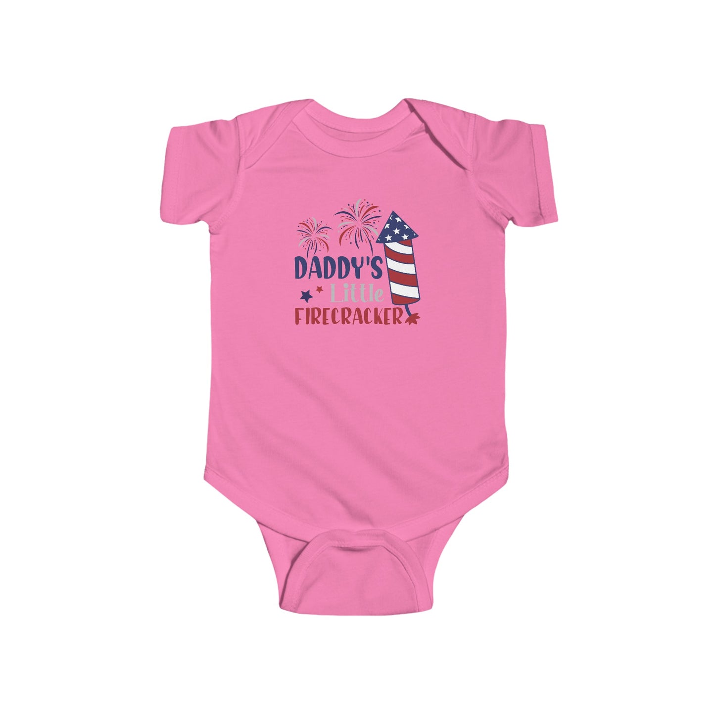 Daddy's Little Firecracker | 4th of July | Infant Fine Jersey Bodysuit | Onesie