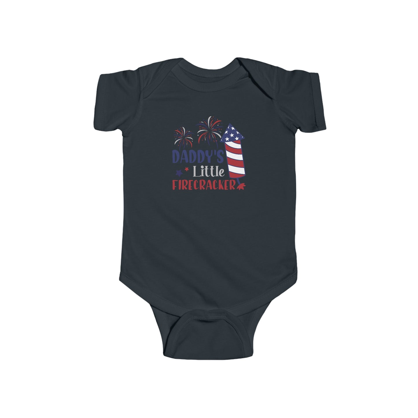 Daddy's Little Firecracker | 4th of July | Infant Fine Jersey Bodysuit | Onesie