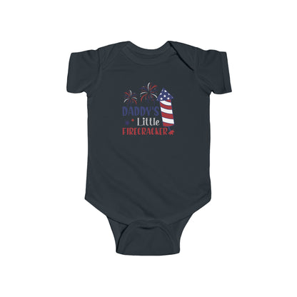 Daddy's Little Firecracker | 4th of July | Infant Fine Jersey Bodysuit | Onesie