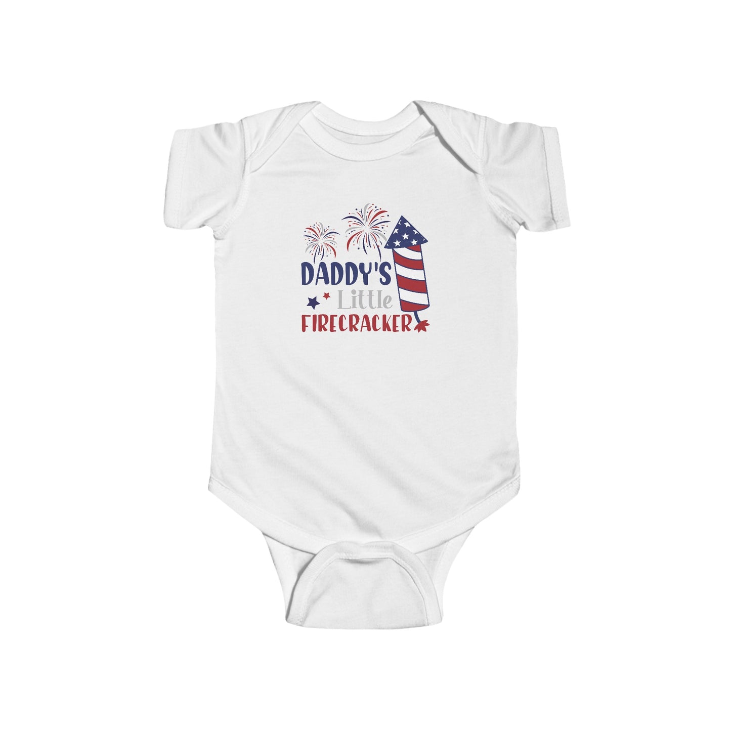 Daddy's Little Firecracker | 4th of July | Infant Fine Jersey Bodysuit | Onesie