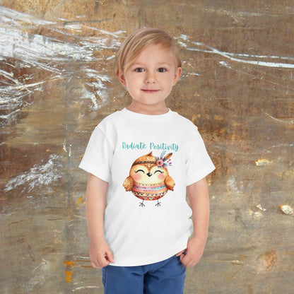 Radiate Positivity | Bird | Boho Babies | Hippie | Toddler Short Sleeve Tee