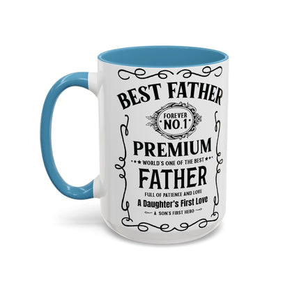 Best Father | Whiskey | Father's Day | Dad | Accent Coffee Mug (15oz)