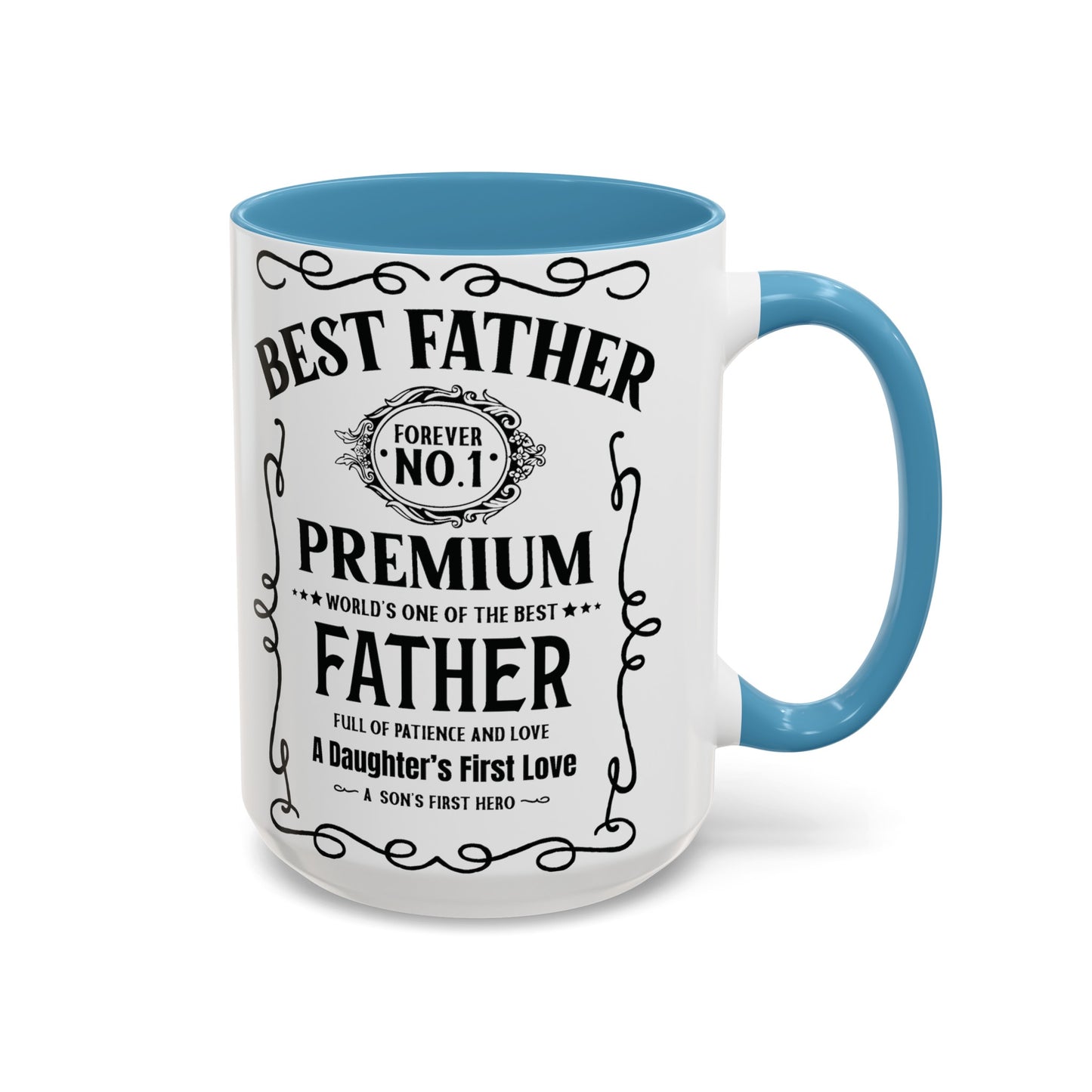 Best Father | Whiskey | Father's Day | Dad | Accent Coffee Mug (15oz)