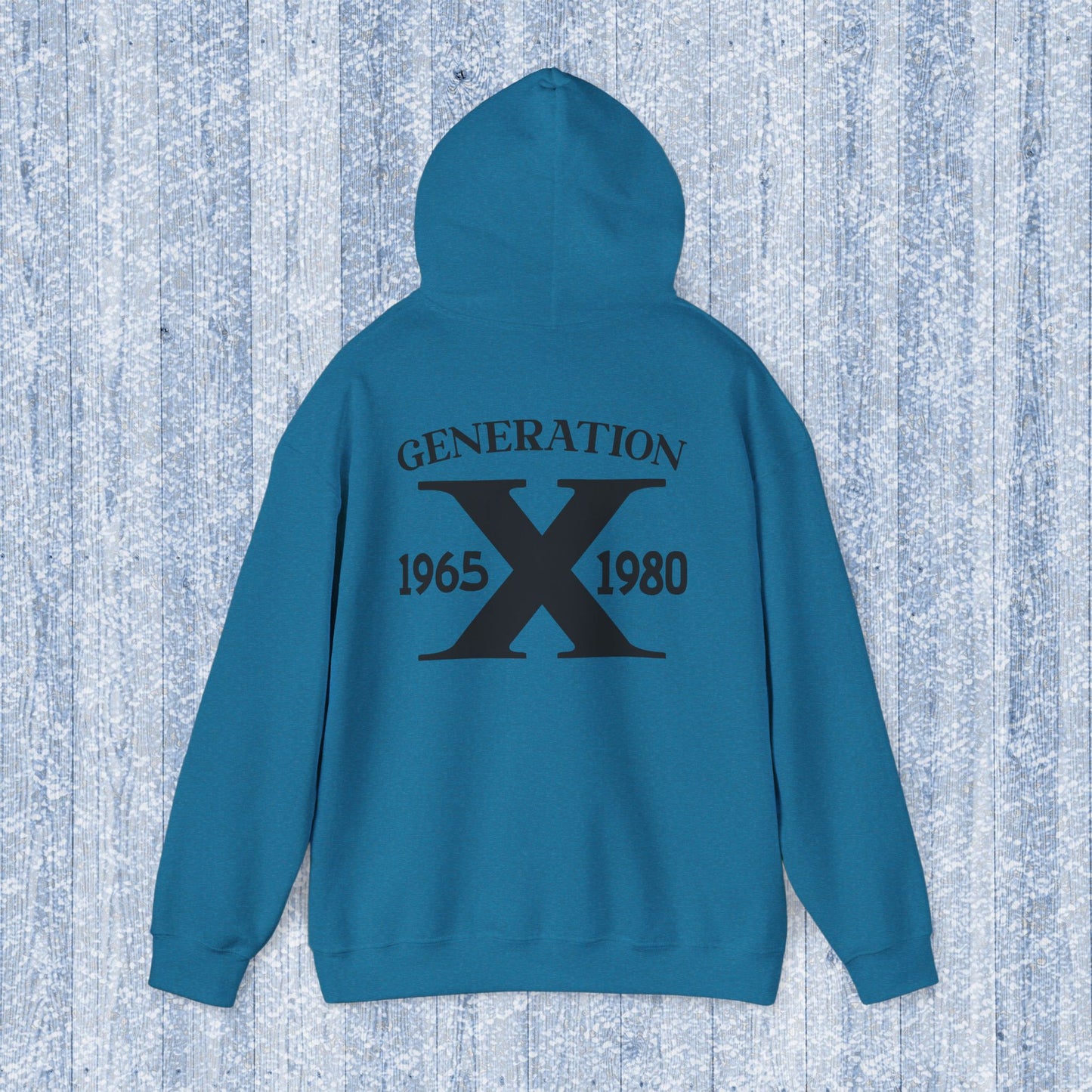 Generation X Adult Hooded Sweatshirt - Unisex Heavy Blend with Gen X Funny Quote