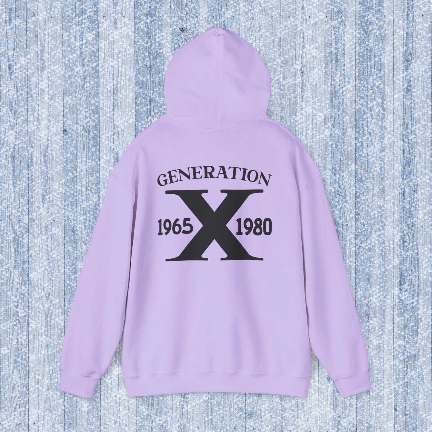 Generation X Adult Hooded Sweatshirt - Unisex Heavy Blend with Gen X Funny Quote