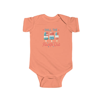 Chill the 4th out | 4th of July | Infant Fine Jersey Bodysuit | Onesie