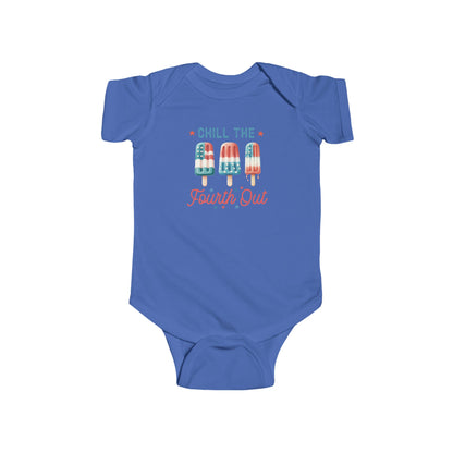 Chill the 4th out | 4th of July | Infant Fine Jersey Bodysuit | Onesie