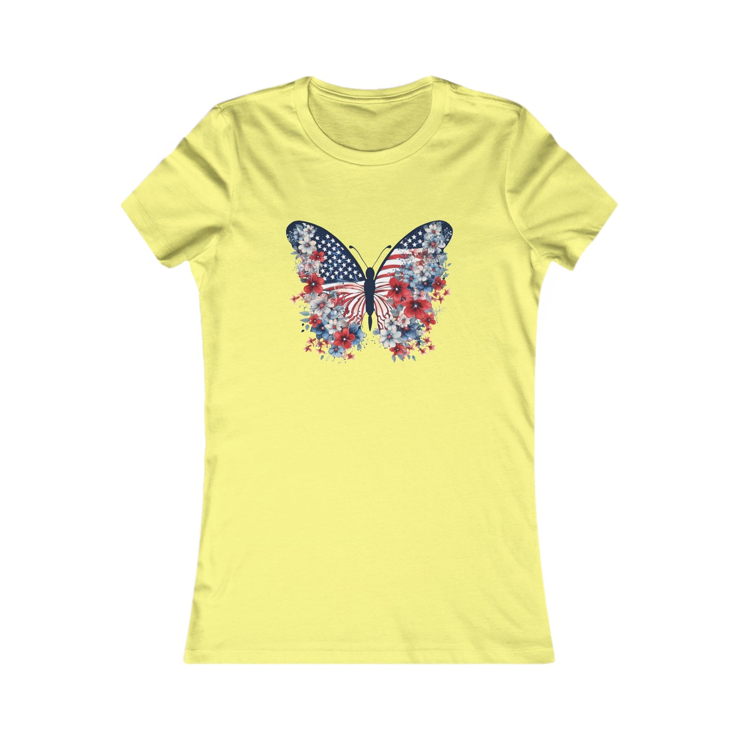 Patriotic Butterfly | July 4th | Independence Day | Flag | Women's Favorite Tee