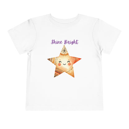 Shine Bright | Star | Boho Babies | Hippie | Toddler Short Sleeve Tee