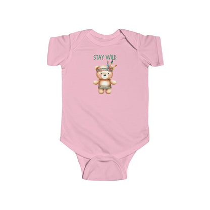 Stay Wild | Boho Babies | Bear | Infant Fine Jersey Bodysuit | Onesie