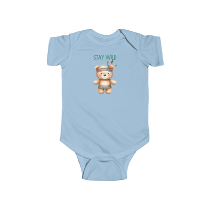 Stay Wild | Boho Babies | Bear | Infant Fine Jersey Bodysuit | Onesie