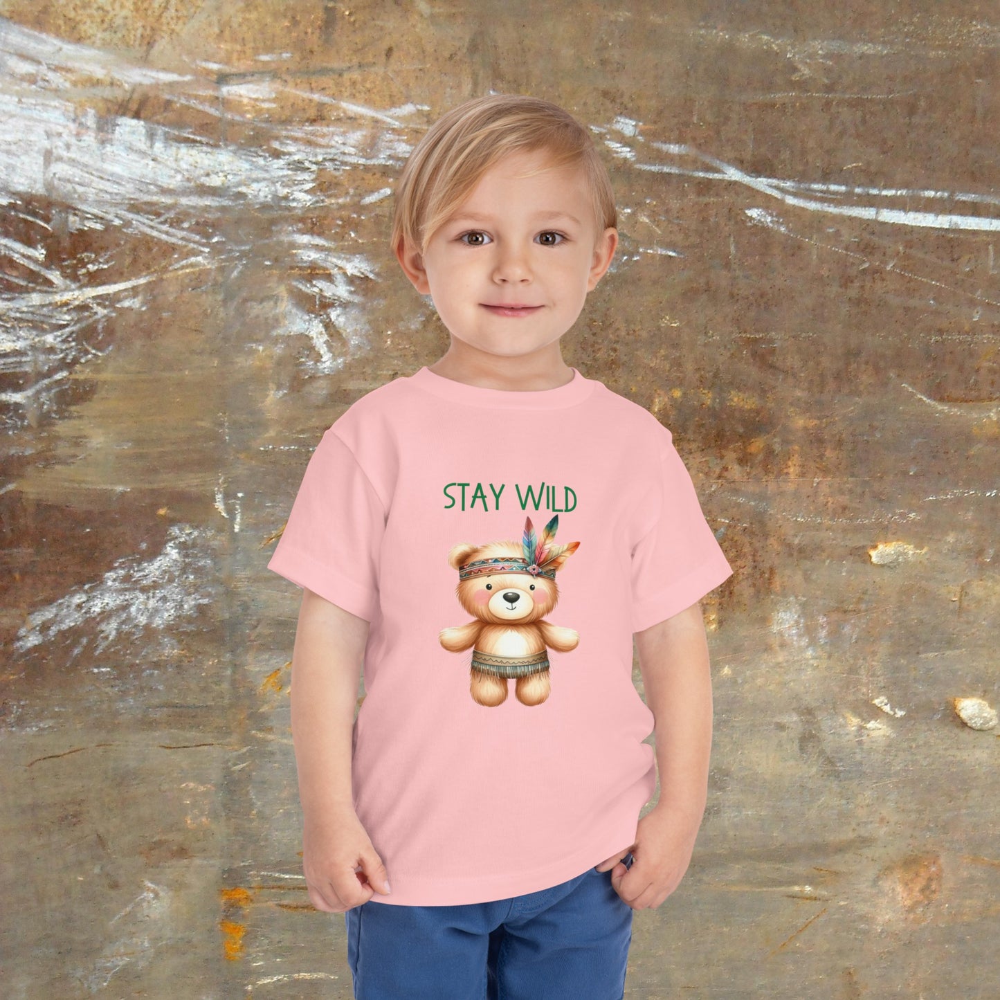 Stay Wild | Bear | Boho Babies | Hippie | Toddler Short Sleeve Tee