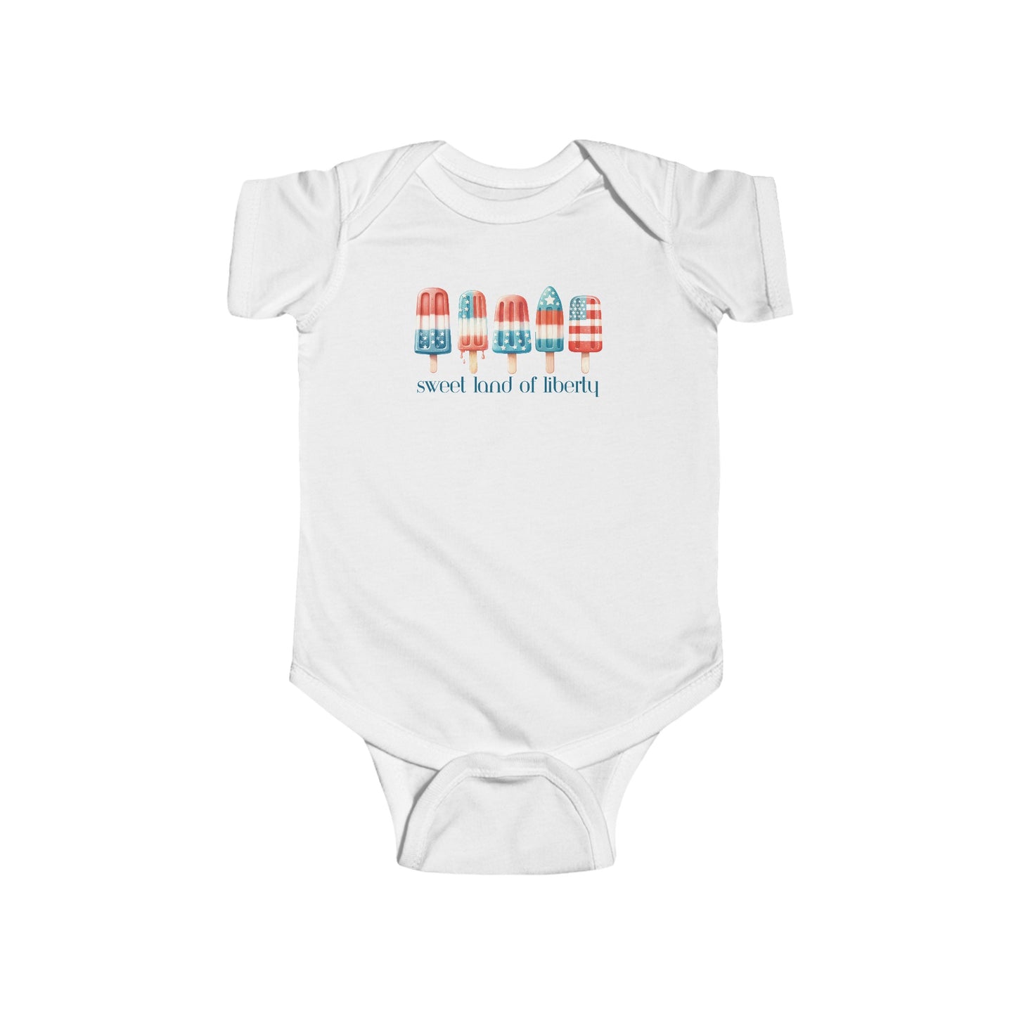 Sweet Land of Liberty | 4th of July | Popsicles | Infant Fine Jersey Bodysuit | Onesie