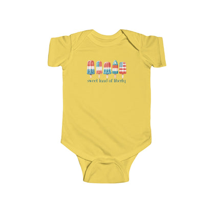 Sweet Land of Liberty | 4th of July | Popsicles | Infant Fine Jersey Bodysuit | Onesie