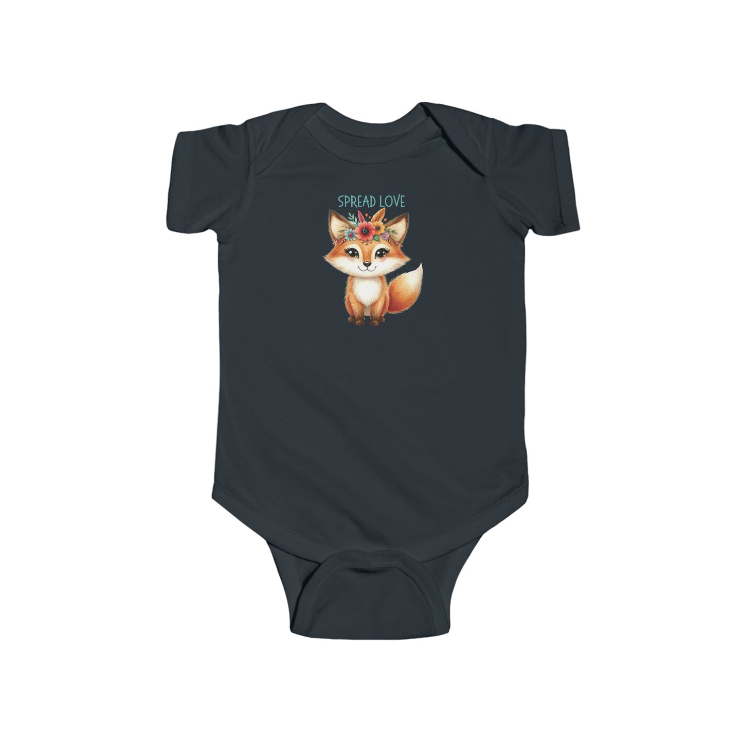 Spread Love | Boho Babies | Fox | Infant Fine Jersey Bodysuit | Onesie