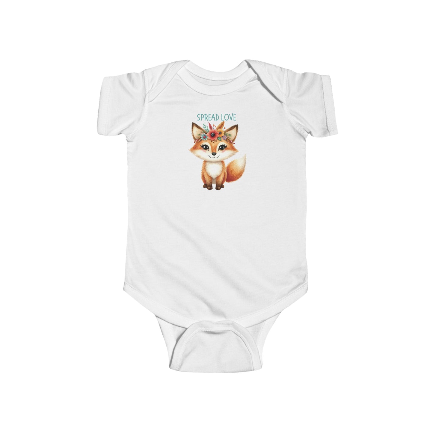 Spread Love | Boho Babies | Fox | Infant Fine Jersey Bodysuit | Onesie