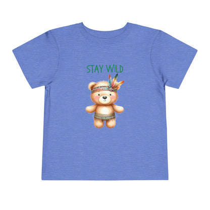 Stay Wild | Bear | Boho Babies | Hippie | Toddler Short Sleeve Tee