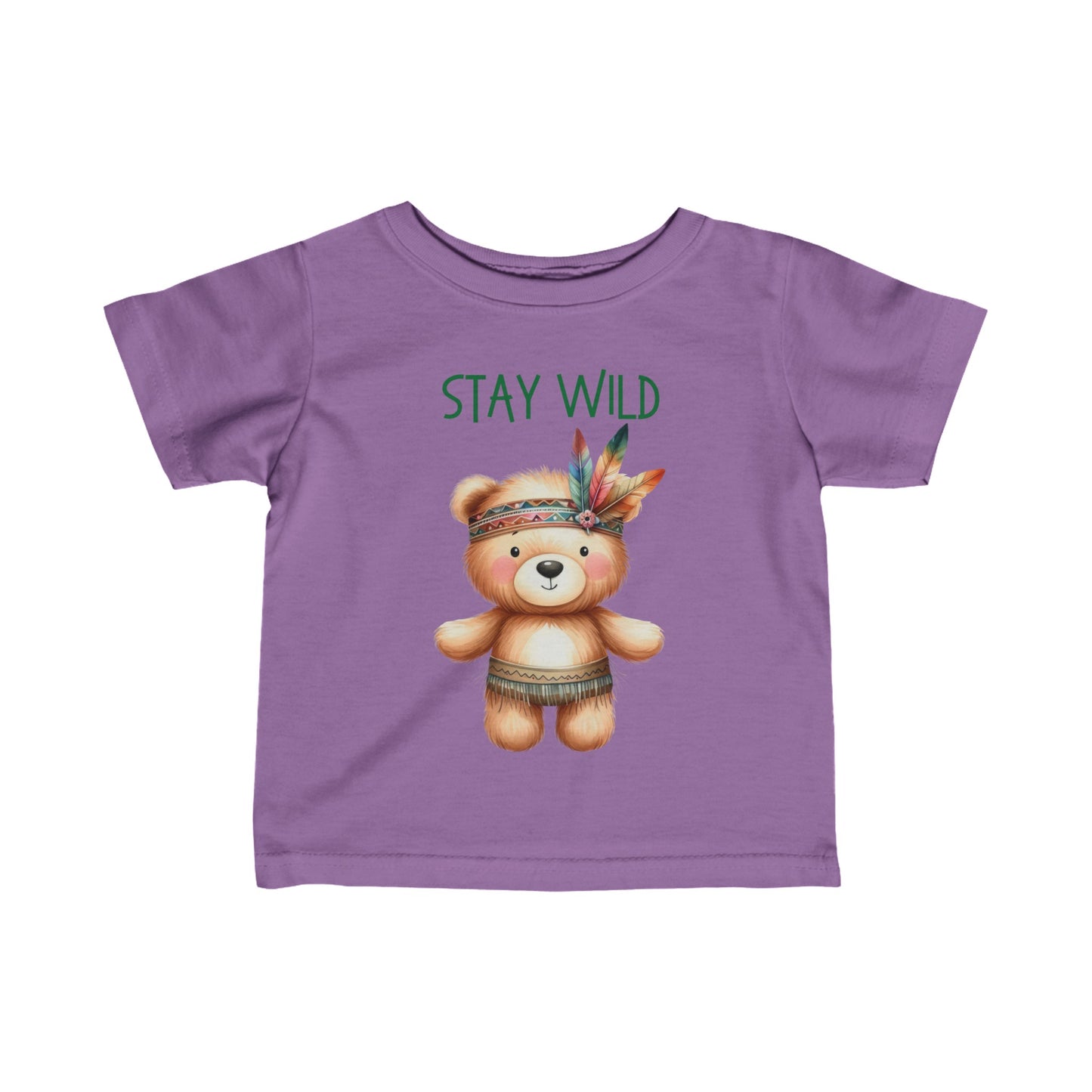 Stay Wild | Bear | Boho Babies | Infant Fine Jersey Tee