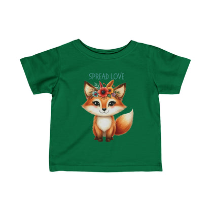 Spread Love | Fox | Boho Babies | Infant Fine Jersey Tee