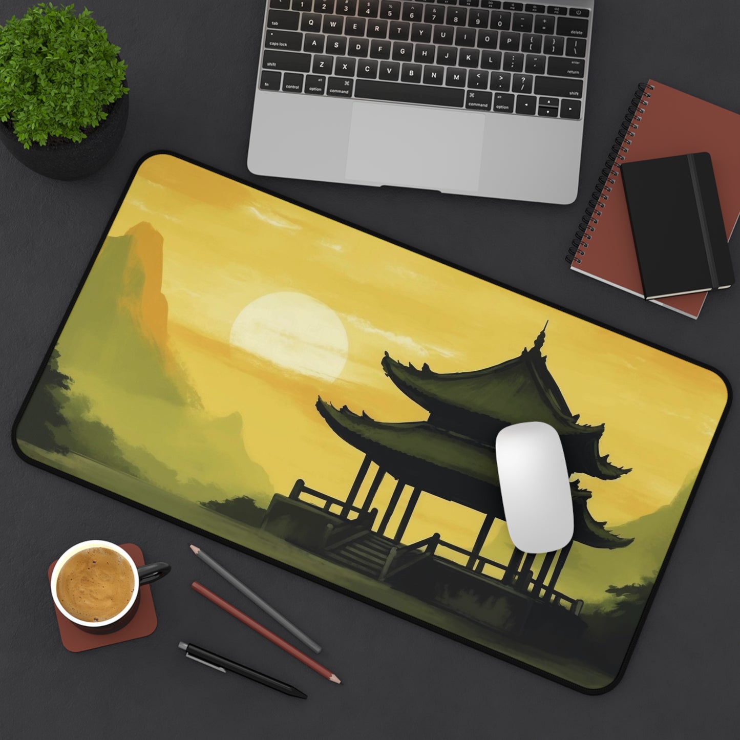 Gaming Mat | Desk Mat | Mouse Pad | Pagoda | TCG | MTG