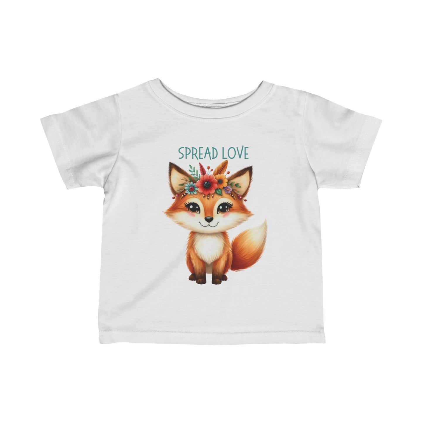 Spread Love | Fox | Boho Babies | Infant Fine Jersey Tee