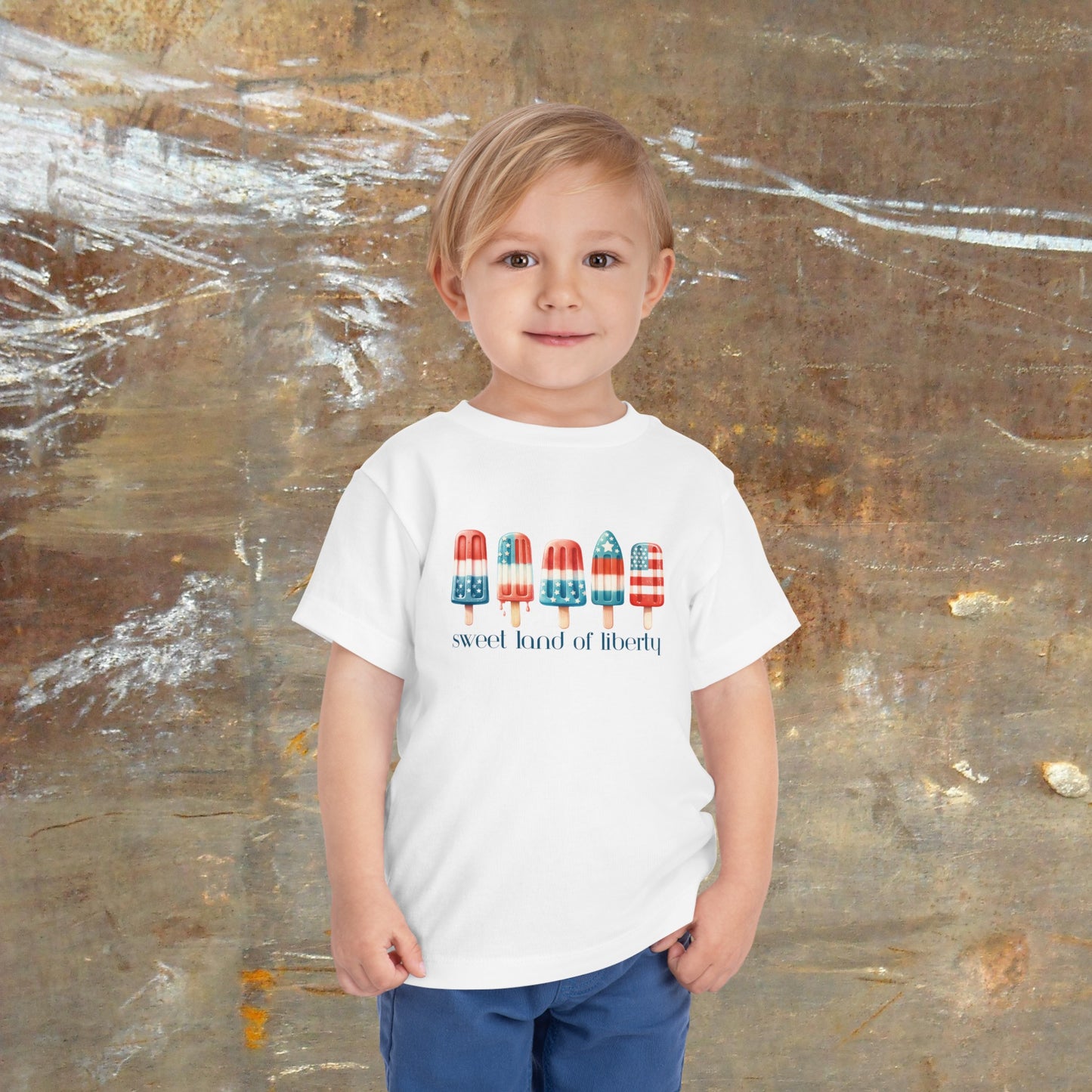 Sweet Land of Liberty | July 4th | Toddler Short Sleeve Tee