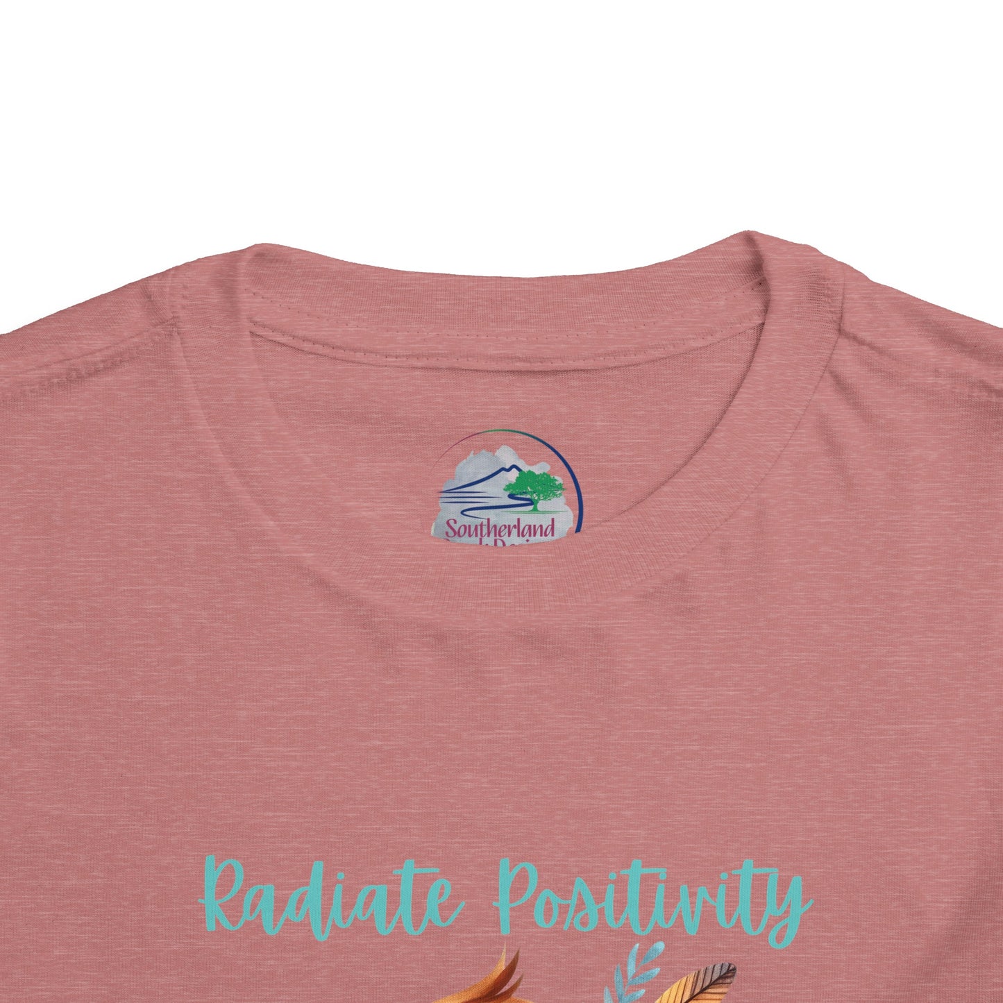 Radiate Positivity | Bird | Boho Babies | Hippie | Toddler Short Sleeve Tee