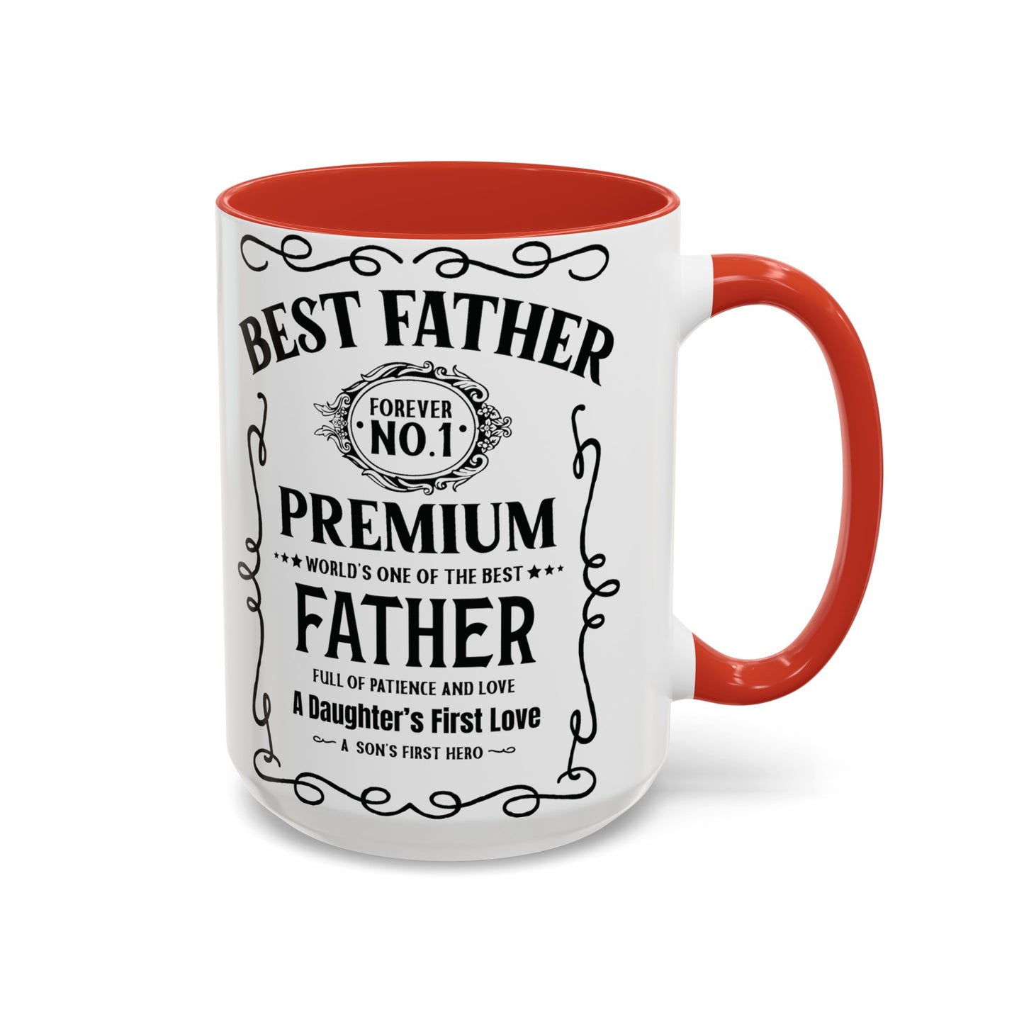 Best Father | Whiskey | Father's Day | Dad | Accent Coffee Mug (15oz)