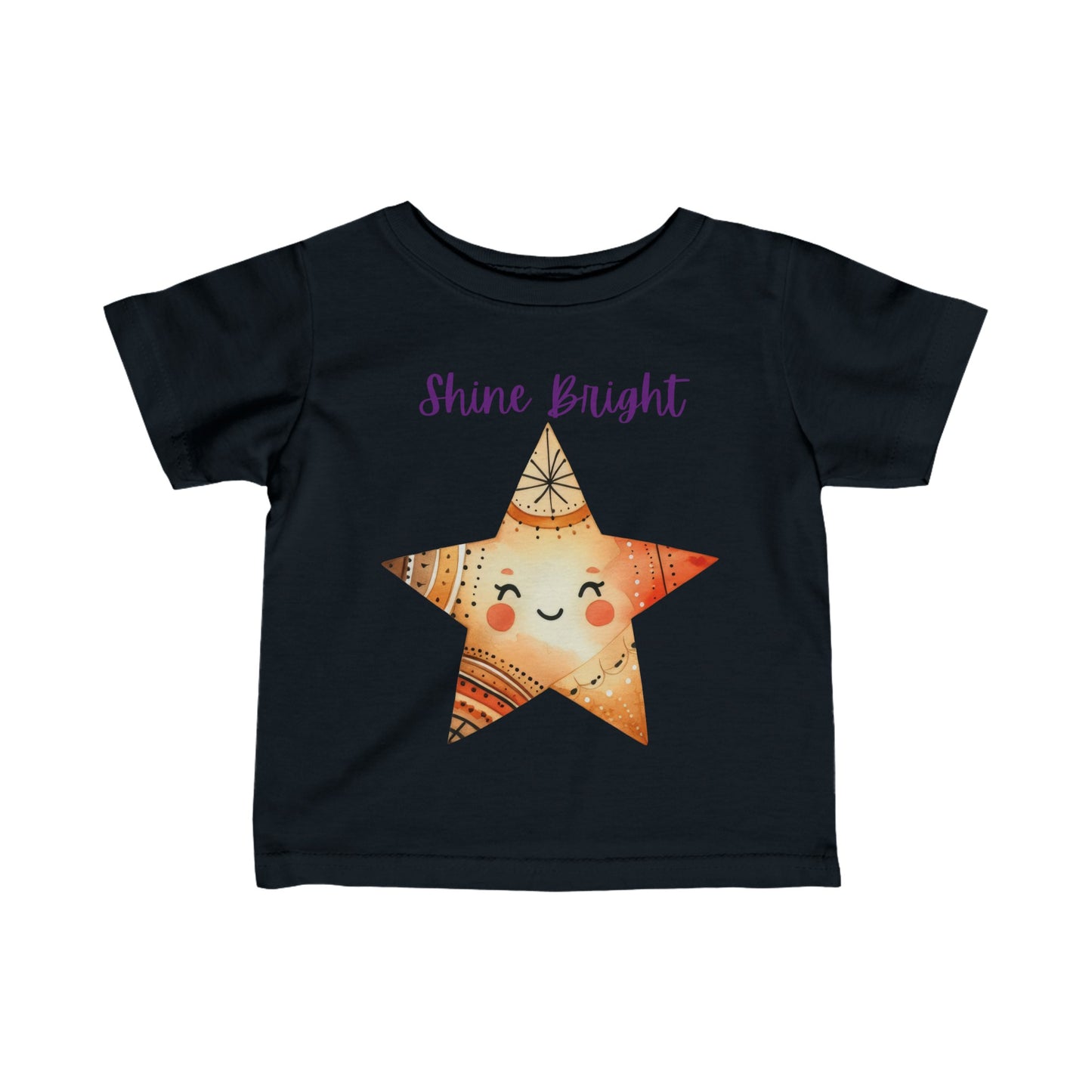 Shine Bright | Star | Boho Babies | Infant Fine Jersey Tee