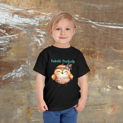 Radiate Positivity | Bird | Boho Babies | Hippie | Toddler Short Sleeve Tee