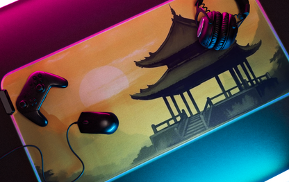 Gaming Mat | Desk Mat | Mouse Pad | Pagoda | TCG | MTG